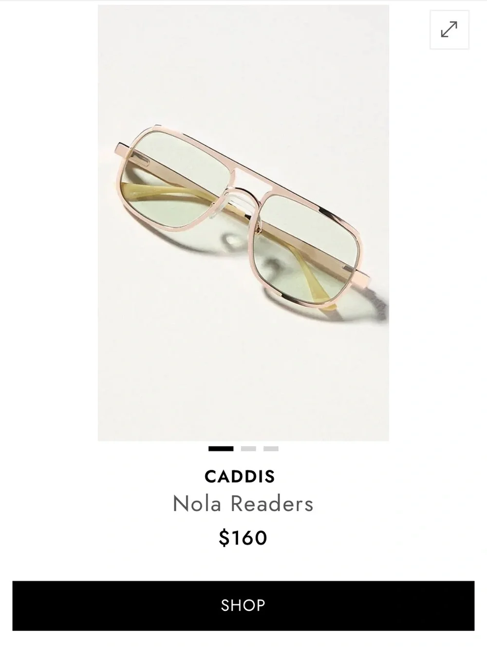 Caddis Nola Readers — Pink Frame 1.50